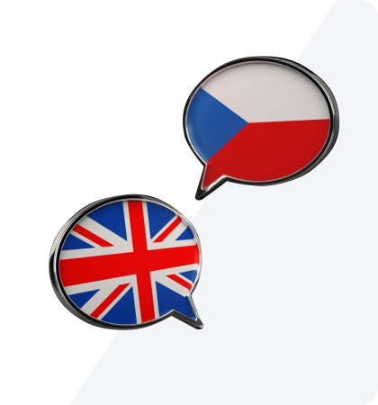 Vlajky Británie a České republiky | EdVista Obrázek vlajek Británie a České republiky