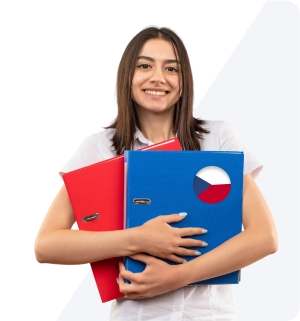 Дівчина вивчає чеську мову | EdVista